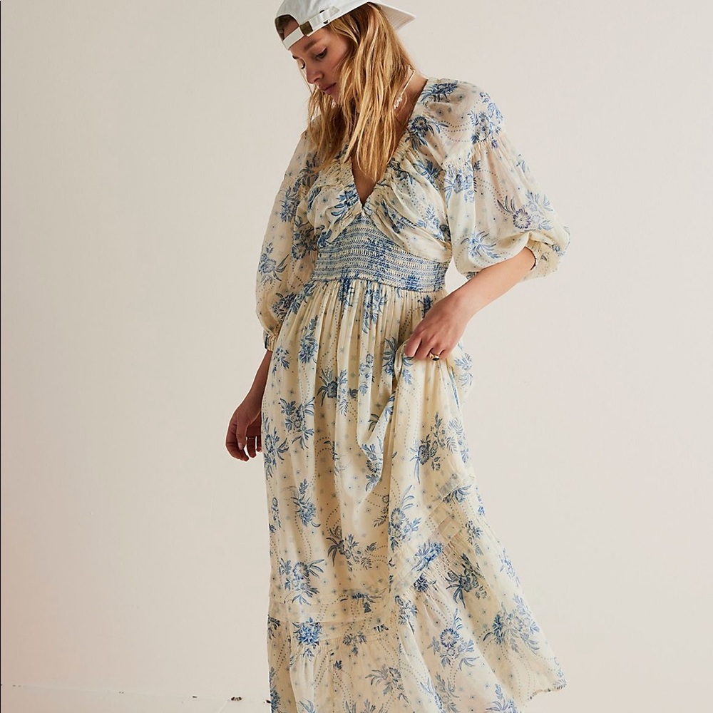 Free People Golden Hour Maxi in Tea Combo